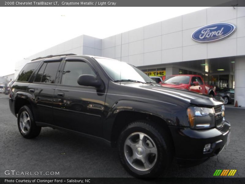 Graystone Metallic / Light Gray 2008 Chevrolet TrailBlazer LT
