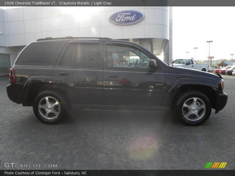 Graystone Metallic / Light Gray 2008 Chevrolet TrailBlazer LT