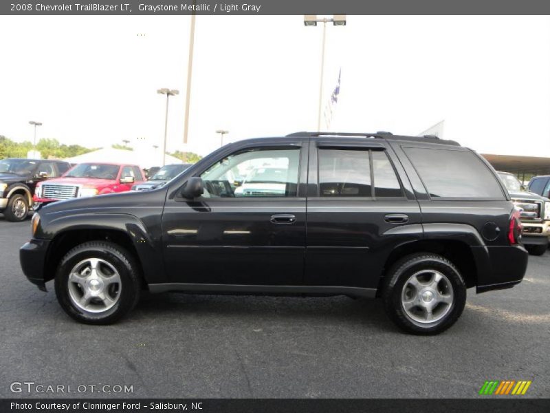 Graystone Metallic / Light Gray 2008 Chevrolet TrailBlazer LT