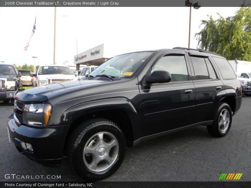 Graystone Metallic / Light Gray 2008 Chevrolet TrailBlazer LT