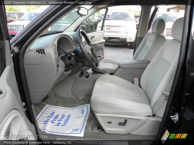 Graystone Metallic / Light Gray 2008 Chevrolet TrailBlazer LT
