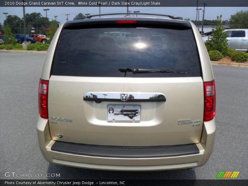 White Gold Pearl / Dark Slate Gray/Light Shale 2010 Dodge Grand Caravan SXT Crew