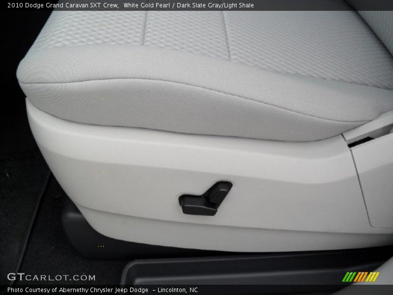 White Gold Pearl / Dark Slate Gray/Light Shale 2010 Dodge Grand Caravan SXT Crew