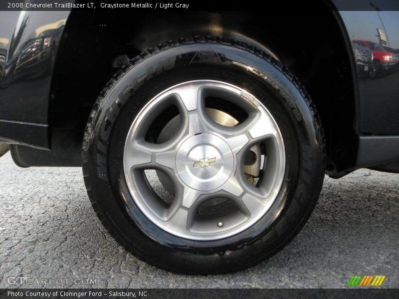 Graystone Metallic / Light Gray 2008 Chevrolet TrailBlazer LT