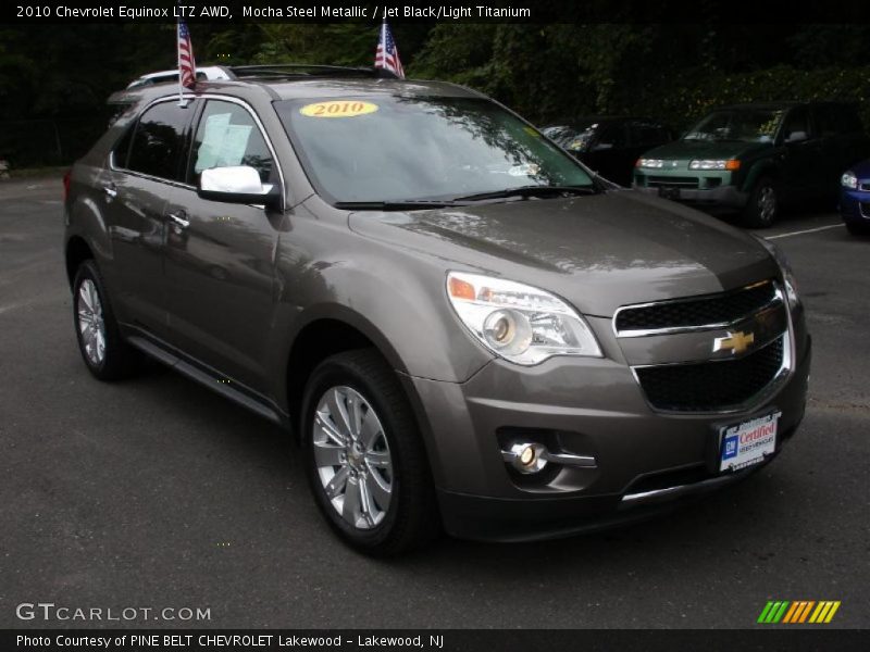 Mocha Steel Metallic / Jet Black/Light Titanium 2010 Chevrolet Equinox LTZ AWD