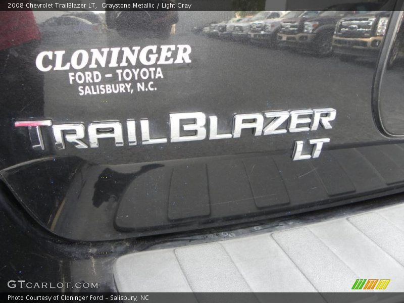 Graystone Metallic / Light Gray 2008 Chevrolet TrailBlazer LT