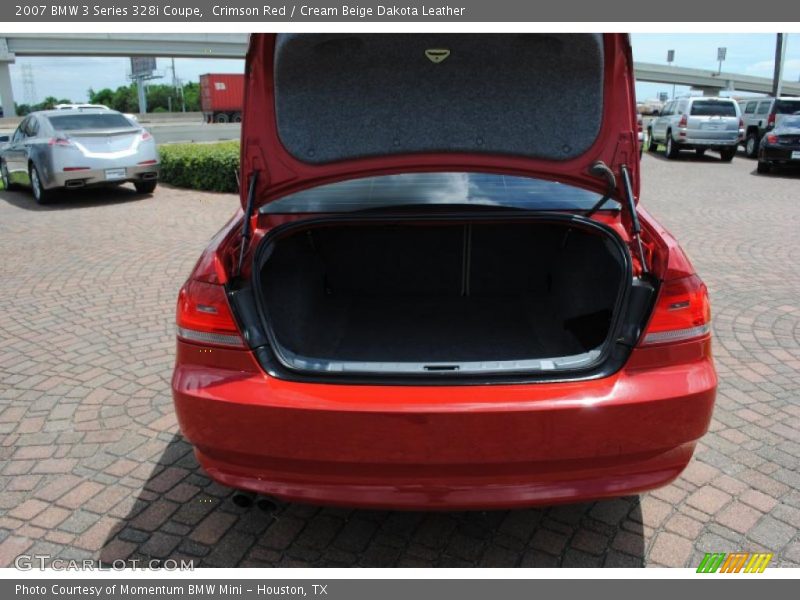 Crimson Red / Cream Beige Dakota Leather 2007 BMW 3 Series 328i Coupe