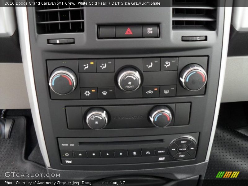White Gold Pearl / Dark Slate Gray/Light Shale 2010 Dodge Grand Caravan SXT Crew
