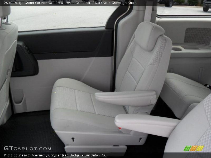 White Gold Pearl / Dark Slate Gray/Light Shale 2010 Dodge Grand Caravan SXT Crew
