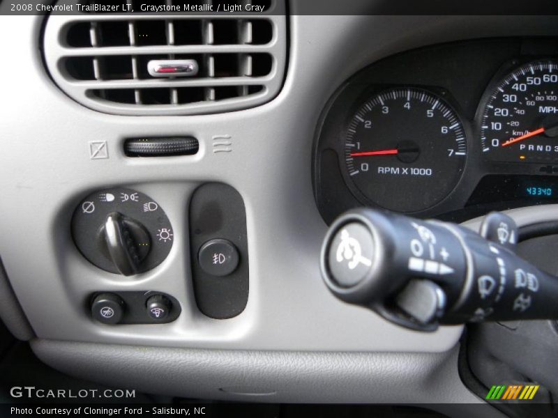 Graystone Metallic / Light Gray 2008 Chevrolet TrailBlazer LT