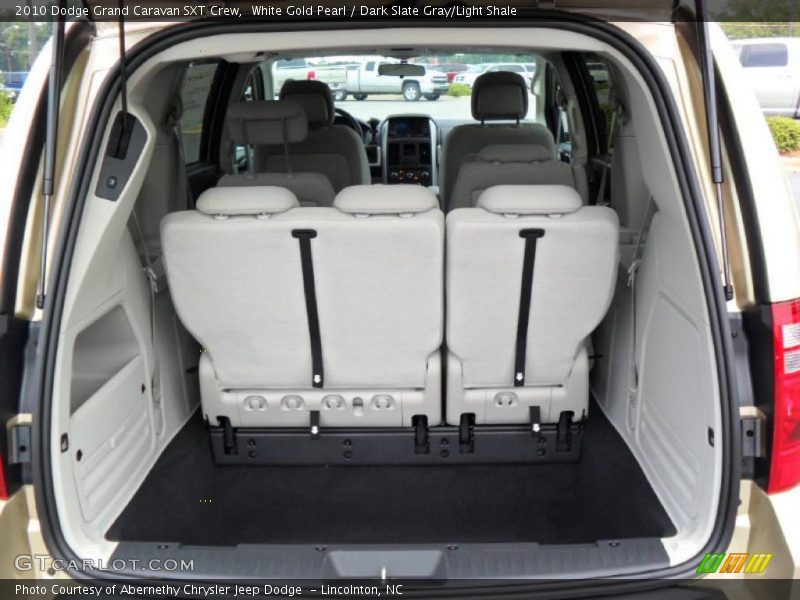 White Gold Pearl / Dark Slate Gray/Light Shale 2010 Dodge Grand Caravan SXT Crew