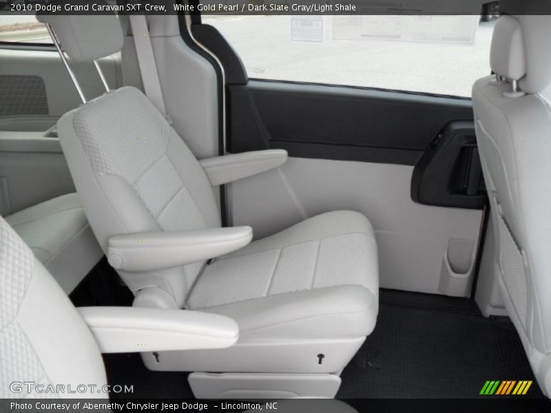 White Gold Pearl / Dark Slate Gray/Light Shale 2010 Dodge Grand Caravan SXT Crew