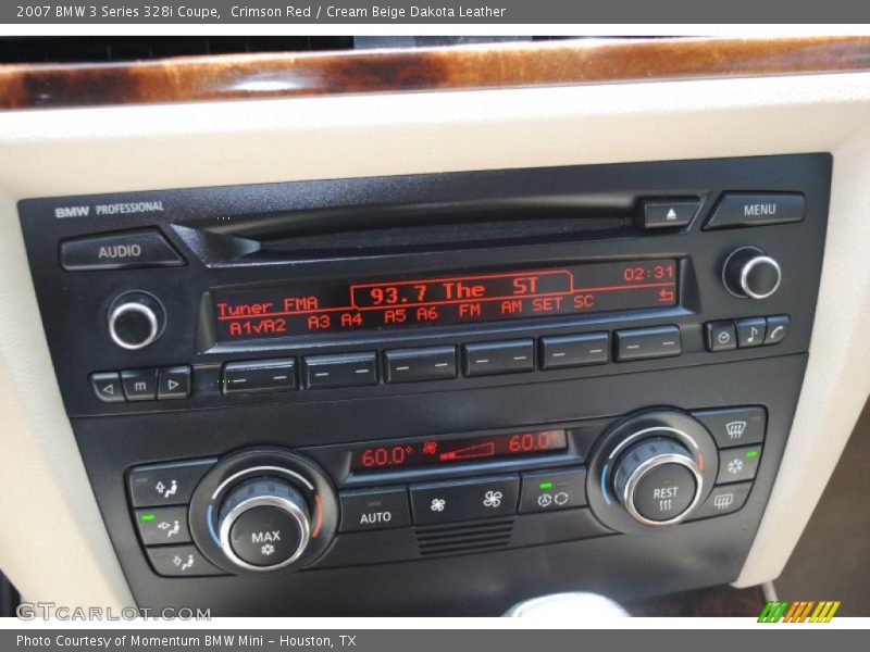 Crimson Red / Cream Beige Dakota Leather 2007 BMW 3 Series 328i Coupe