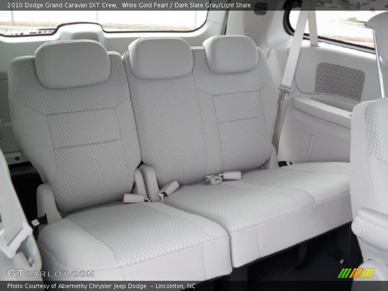White Gold Pearl / Dark Slate Gray/Light Shale 2010 Dodge Grand Caravan SXT Crew