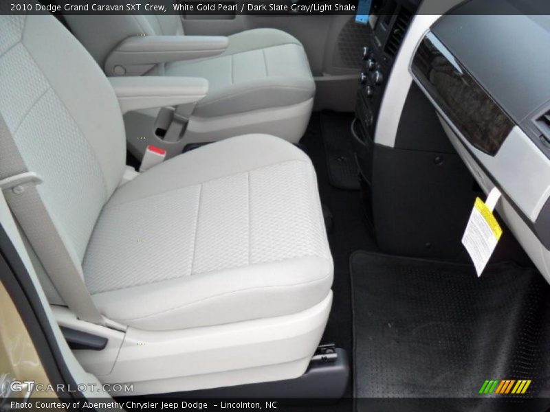 White Gold Pearl / Dark Slate Gray/Light Shale 2010 Dodge Grand Caravan SXT Crew