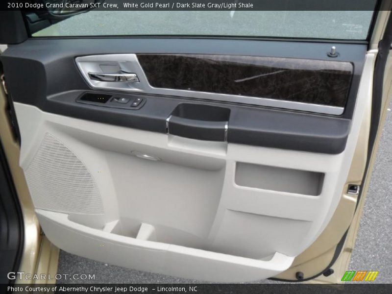 White Gold Pearl / Dark Slate Gray/Light Shale 2010 Dodge Grand Caravan SXT Crew