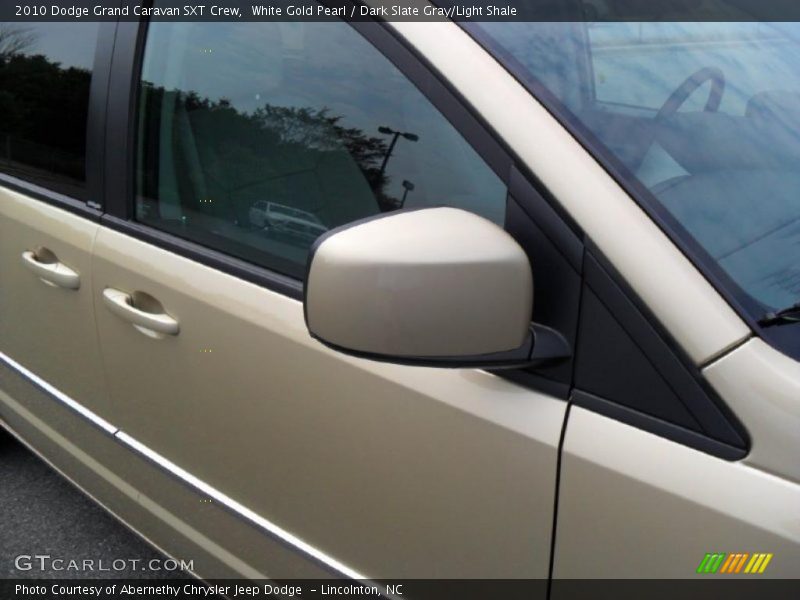 White Gold Pearl / Dark Slate Gray/Light Shale 2010 Dodge Grand Caravan SXT Crew