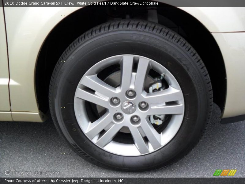 White Gold Pearl / Dark Slate Gray/Light Shale 2010 Dodge Grand Caravan SXT Crew