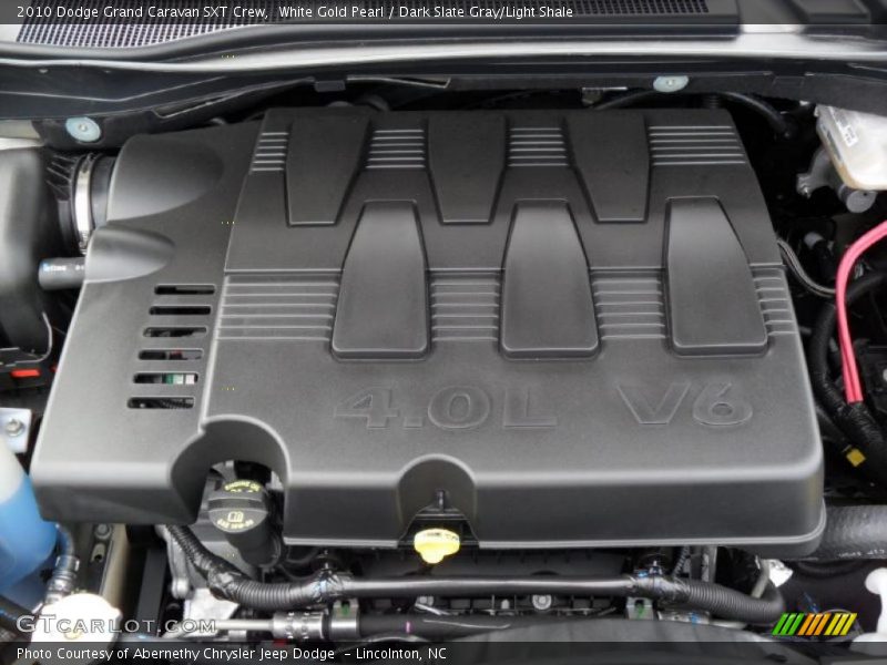White Gold Pearl / Dark Slate Gray/Light Shale 2010 Dodge Grand Caravan SXT Crew