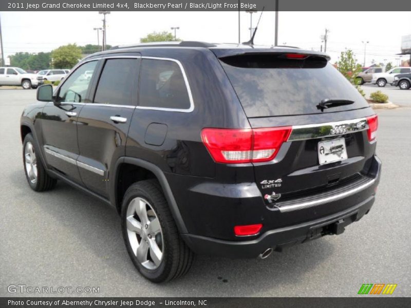 Blackberry Pearl / Black/Light Frost Beige 2011 Jeep Grand Cherokee Limited 4x4