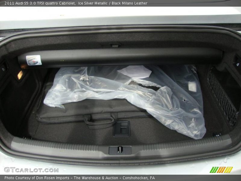 Ice Silver Metallic / Black Milano Leather 2011 Audi S5 3.0 TFSI quattro Cabriolet