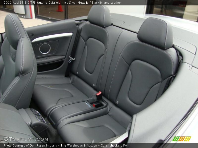 Ice Silver Metallic / Black Milano Leather 2011 Audi S5 3.0 TFSI quattro Cabriolet