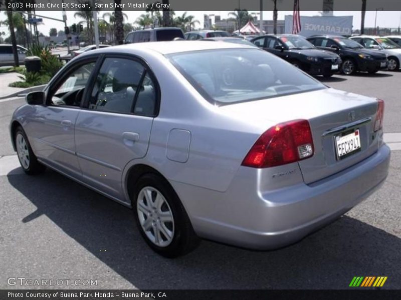 Satin Silver Metallic / Gray 2003 Honda Civic EX Sedan