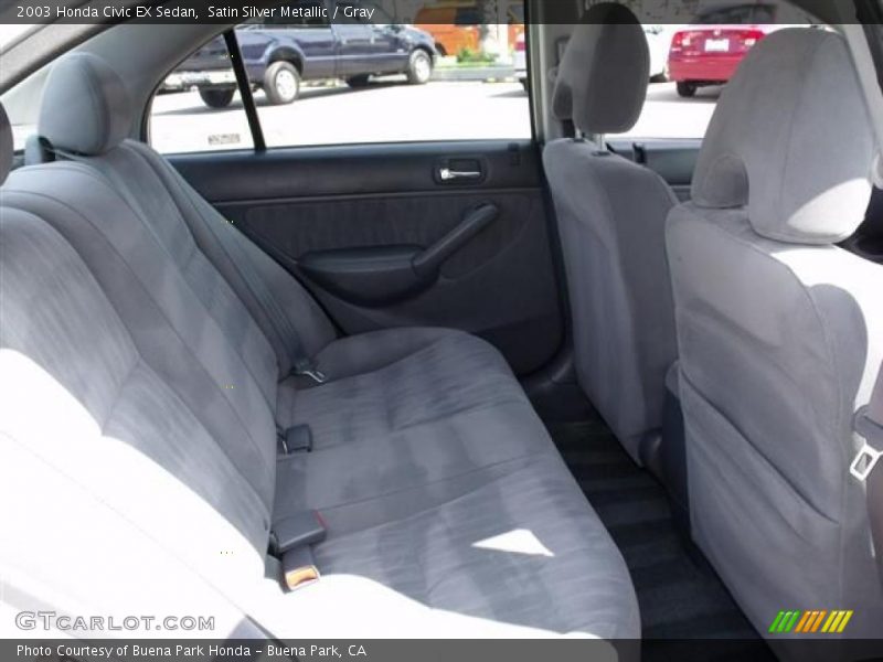 Satin Silver Metallic / Gray 2003 Honda Civic EX Sedan