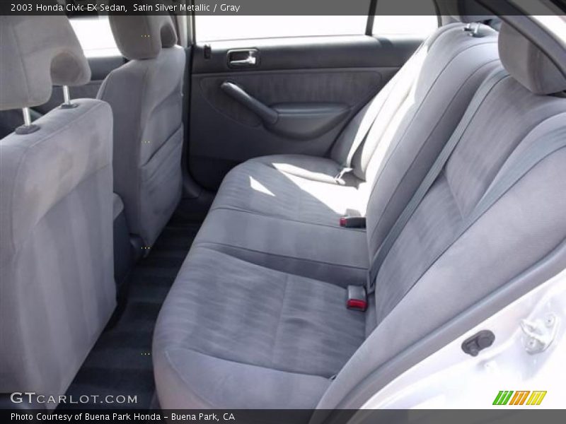 Satin Silver Metallic / Gray 2003 Honda Civic EX Sedan