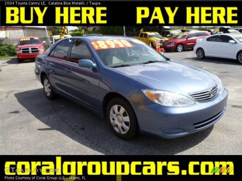Catalina Blue Metallic / Taupe 2004 Toyota Camry LE