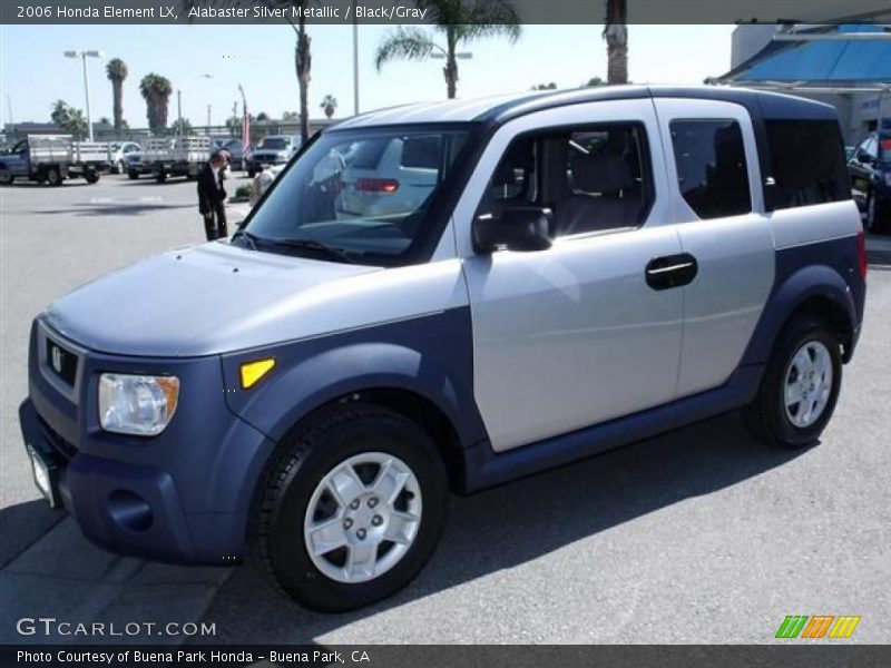 Alabaster Silver Metallic / Black/Gray 2006 Honda Element LX