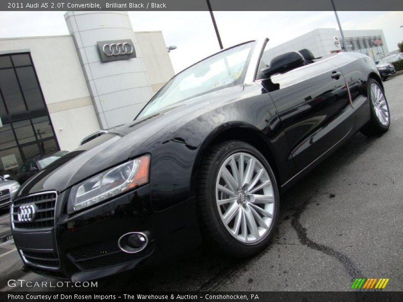 Brilliant Black / Black 2011 Audi A5 2.0T Convertible