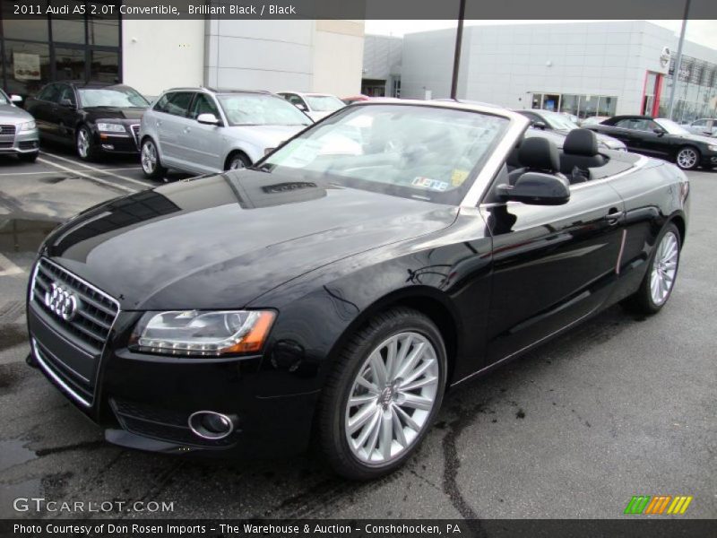 Brilliant Black / Black 2011 Audi A5 2.0T Convertible