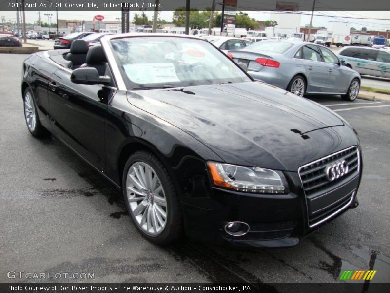 Brilliant Black / Black 2011 Audi A5 2.0T Convertible