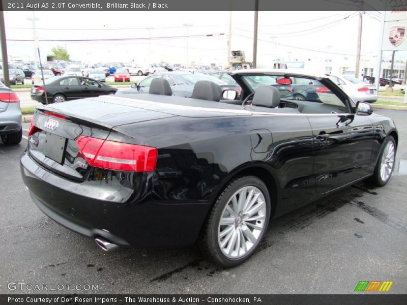 Brilliant Black / Black 2011 Audi A5 2.0T Convertible