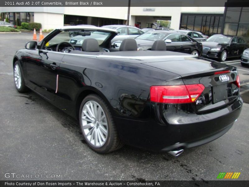 Brilliant Black / Black 2011 Audi A5 2.0T Convertible