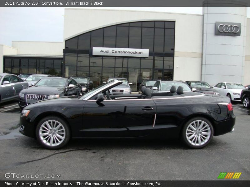 Brilliant Black / Black 2011 Audi A5 2.0T Convertible