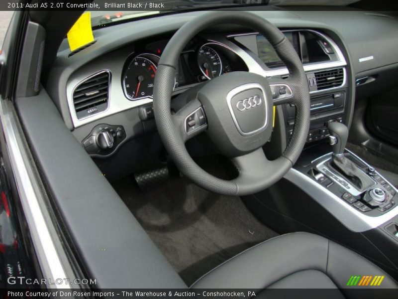 Brilliant Black / Black 2011 Audi A5 2.0T Convertible