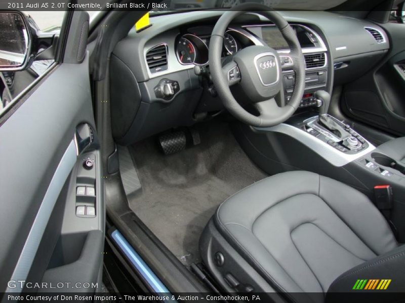 Brilliant Black / Black 2011 Audi A5 2.0T Convertible