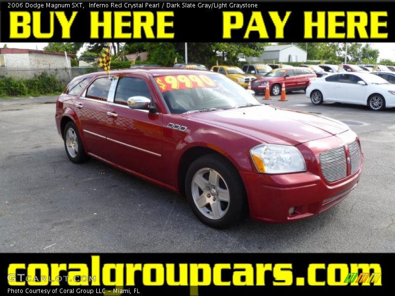 Inferno Red Crystal Pearl / Dark Slate Gray/Light Graystone 2006 Dodge Magnum SXT