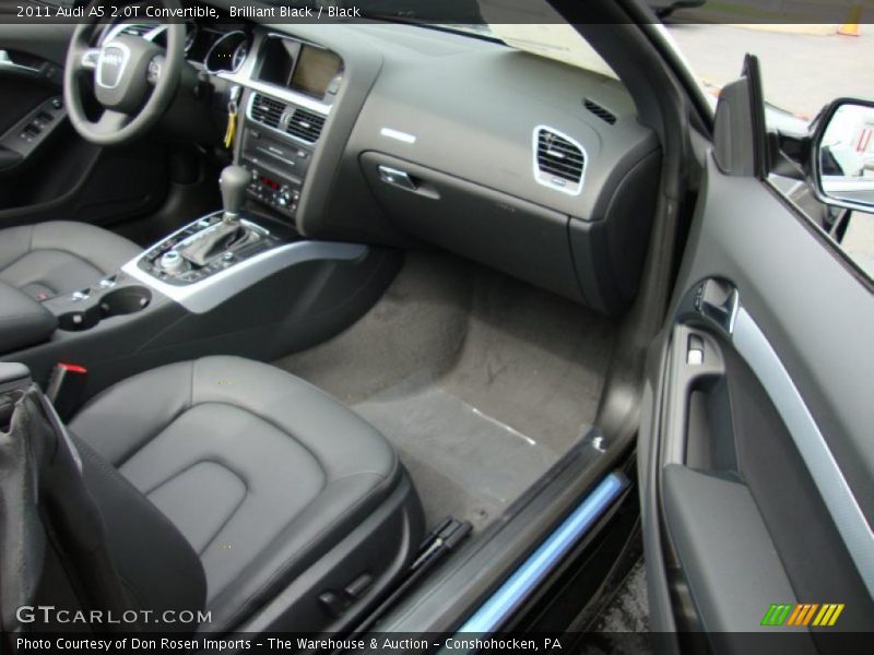 Brilliant Black / Black 2011 Audi A5 2.0T Convertible