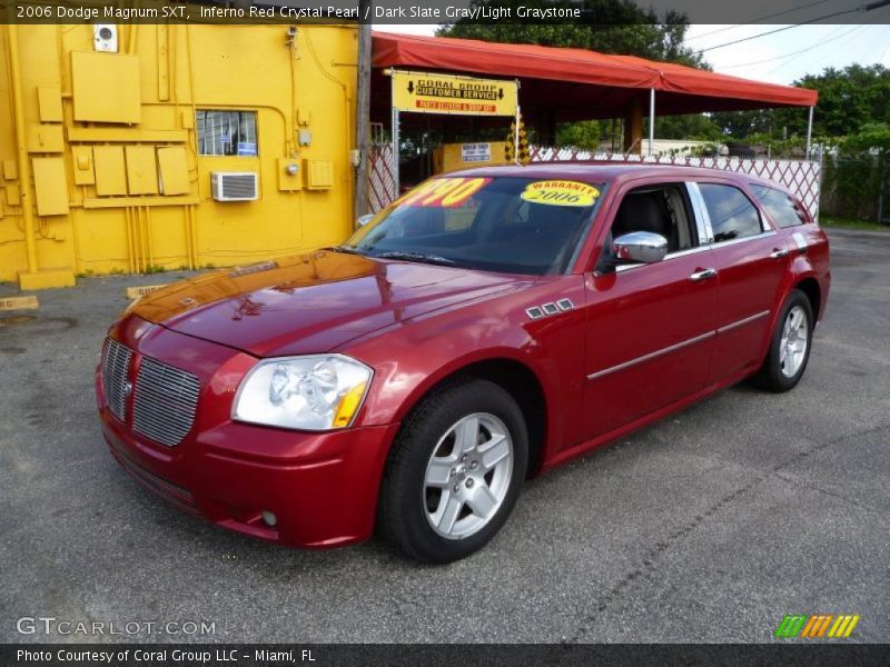 Inferno Red Crystal Pearl / Dark Slate Gray/Light Graystone 2006 Dodge Magnum SXT