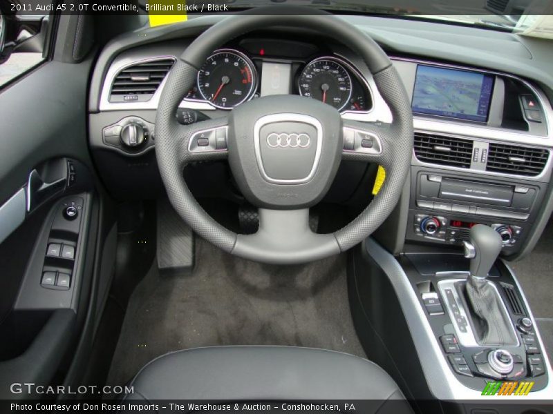 Brilliant Black / Black 2011 Audi A5 2.0T Convertible