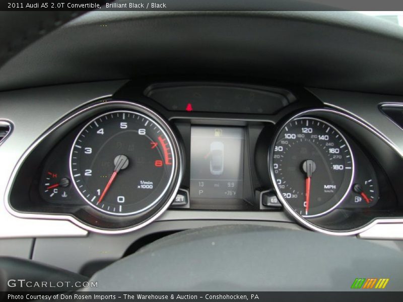 Brilliant Black / Black 2011 Audi A5 2.0T Convertible