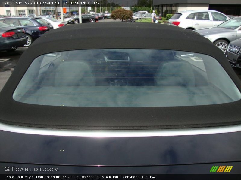 Brilliant Black / Black 2011 Audi A5 2.0T Convertible
