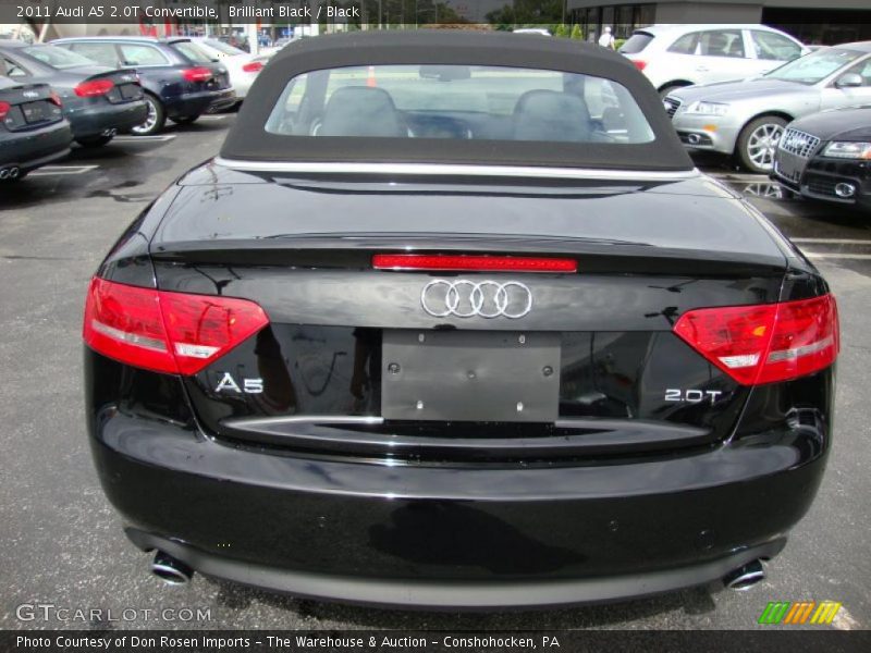 Brilliant Black / Black 2011 Audi A5 2.0T Convertible
