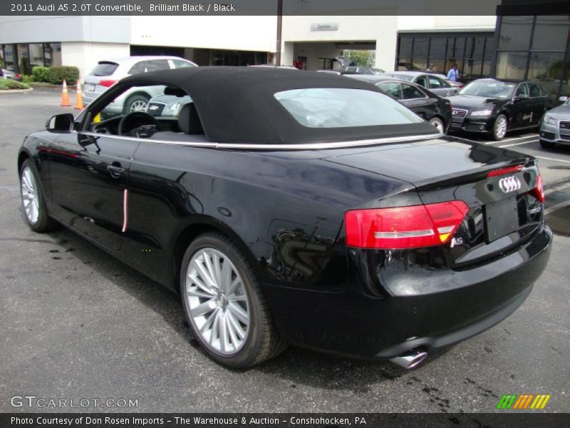 Brilliant Black / Black 2011 Audi A5 2.0T Convertible
