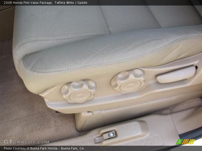 Taffeta White / Saddle 2008 Honda Pilot Value Package