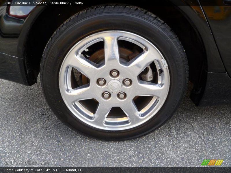 Sable Black / Ebony 2003 Cadillac CTS Sedan