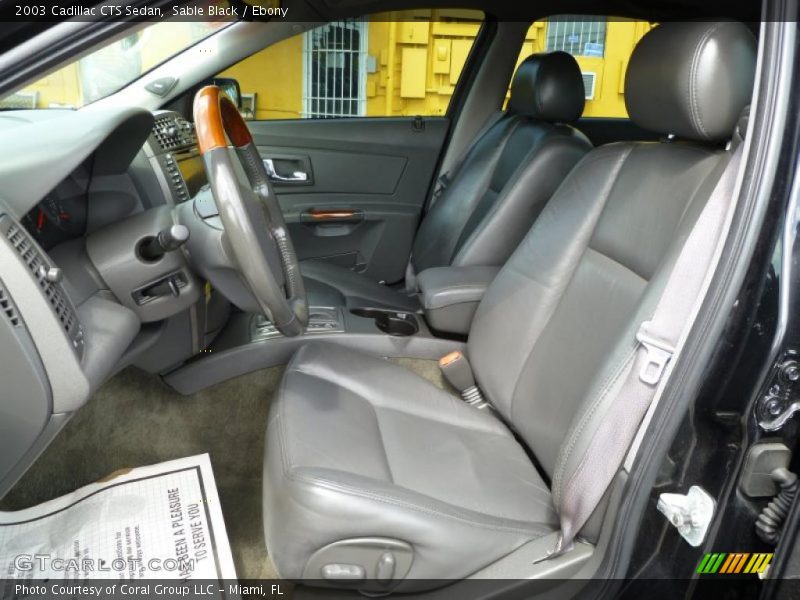 Sable Black / Ebony 2003 Cadillac CTS Sedan